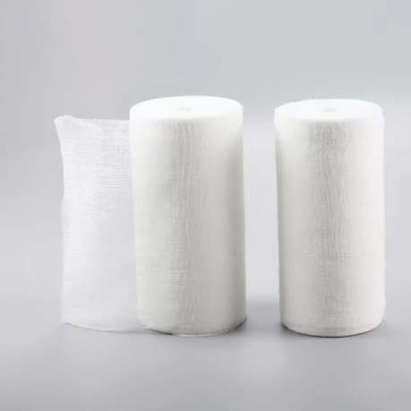 ماكينة طي ولف الشاش الطبي في رولات